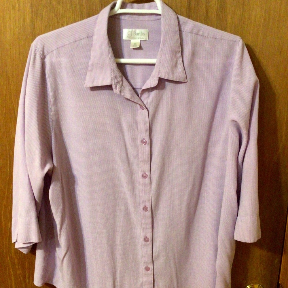 CJ Banks 3/4 Sleeve Top-PRICE FIRM!